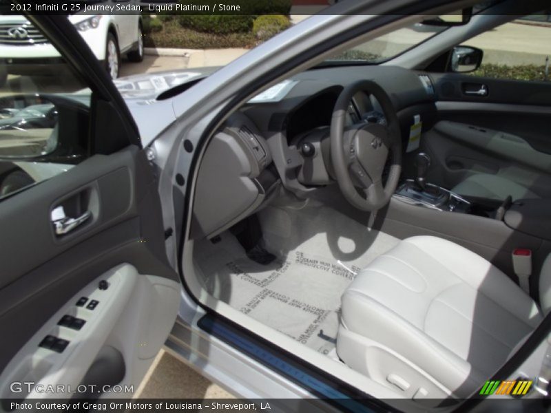 Liquid Platinum / Stone 2012 Infiniti G 25 Journey Sedan