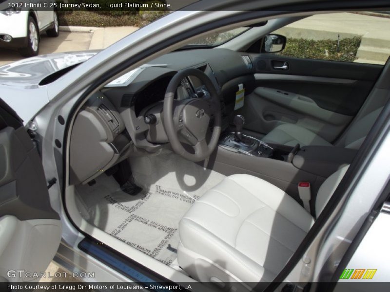 Liquid Platinum / Stone 2012 Infiniti G 25 Journey Sedan