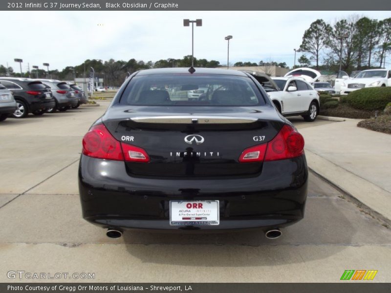 Black Obsidian / Graphite 2012 Infiniti G 37 Journey Sedan