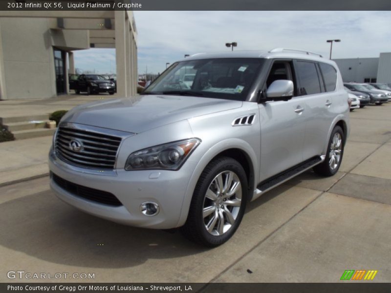 Front 3/4 View of 2012 QX 56