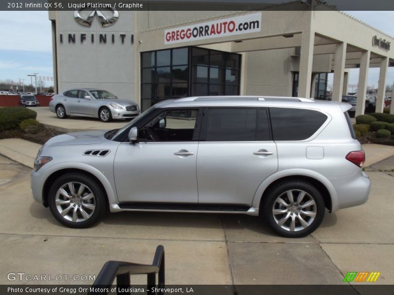 Liquid Platinum / Graphite 2012 Infiniti QX 56
