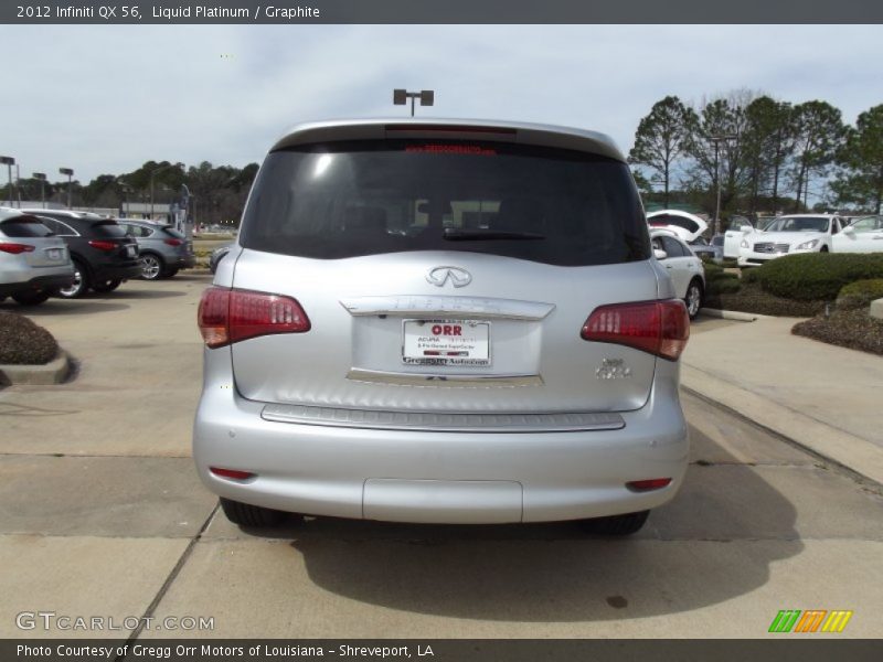 Liquid Platinum / Graphite 2012 Infiniti QX 56