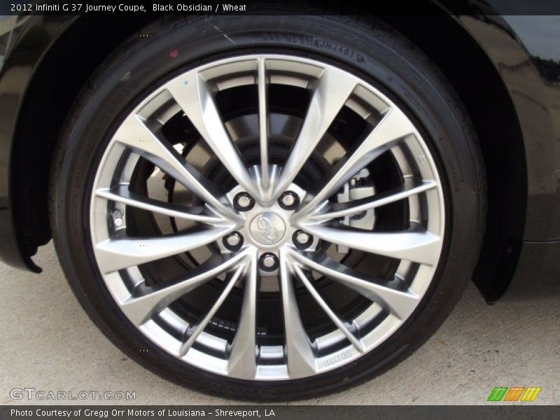 Black Obsidian / Wheat 2012 Infiniti G 37 Journey Coupe