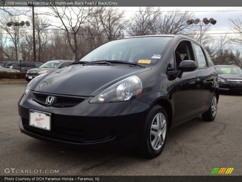 Nighthawk Black Pearl / Black/Grey 2008 Honda Fit Hatchback