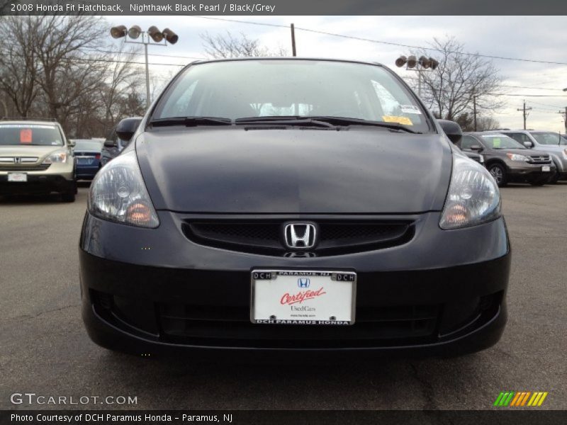 Nighthawk Black Pearl / Black/Grey 2008 Honda Fit Hatchback