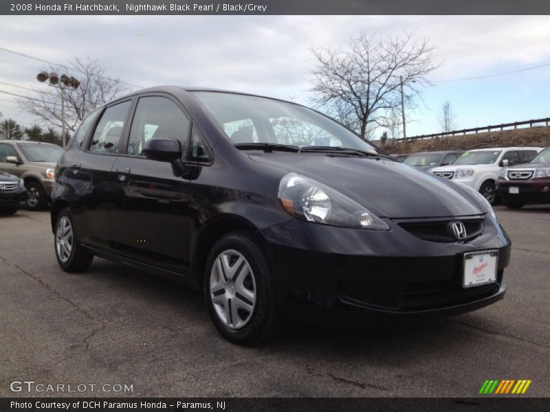Nighthawk Black Pearl / Black/Grey 2008 Honda Fit Hatchback