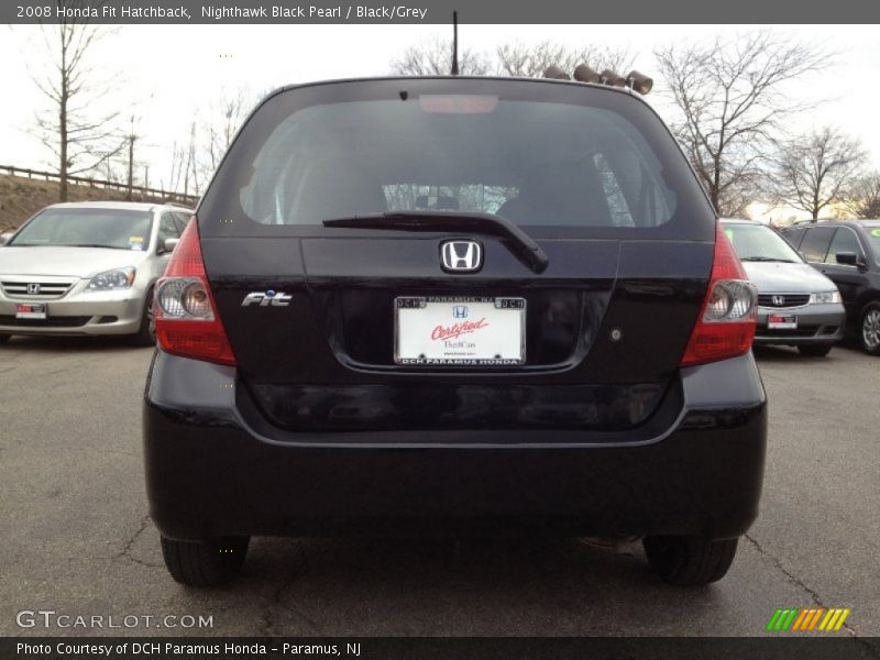 Nighthawk Black Pearl / Black/Grey 2008 Honda Fit Hatchback