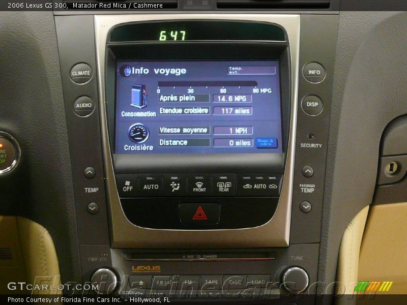 Matador Red Mica / Cashmere 2006 Lexus GS 300