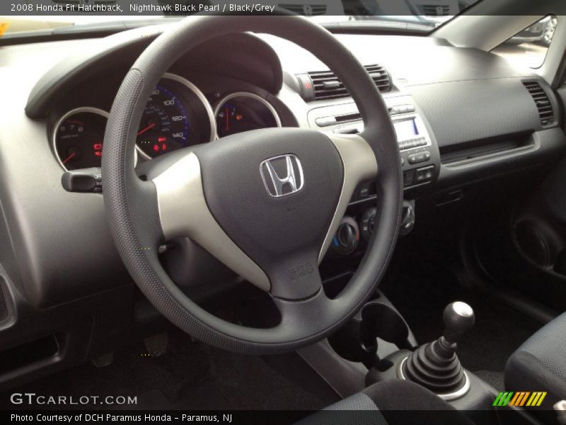 Nighthawk Black Pearl / Black/Grey 2008 Honda Fit Hatchback