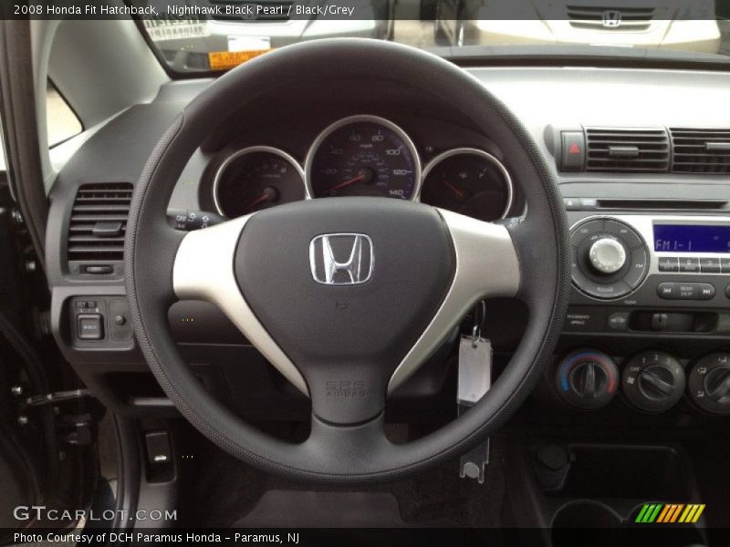 Nighthawk Black Pearl / Black/Grey 2008 Honda Fit Hatchback