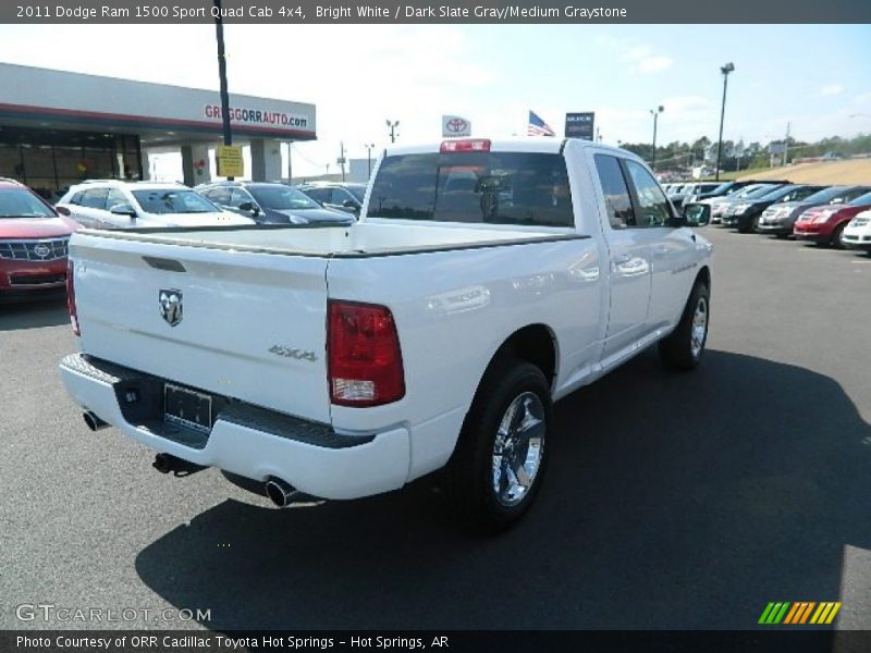 Bright White / Dark Slate Gray/Medium Graystone 2011 Dodge Ram 1500 Sport Quad Cab 4x4