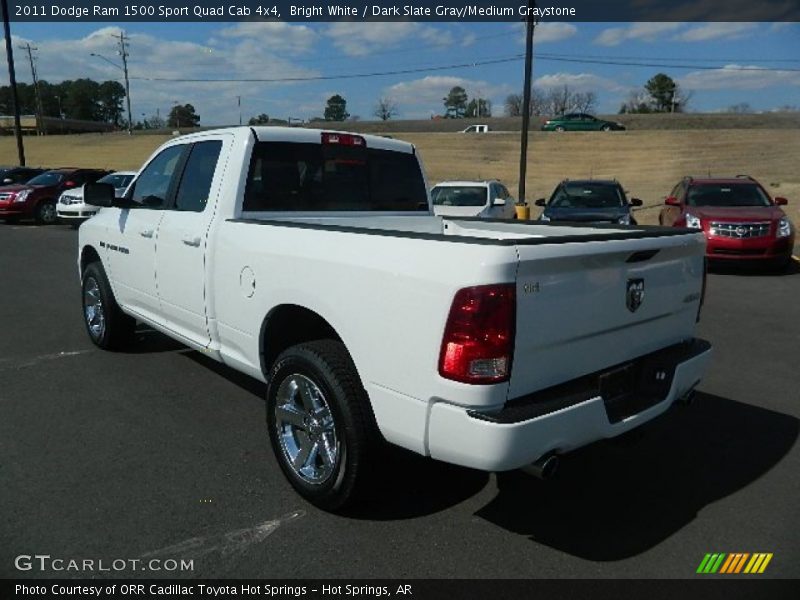 Bright White / Dark Slate Gray/Medium Graystone 2011 Dodge Ram 1500 Sport Quad Cab 4x4