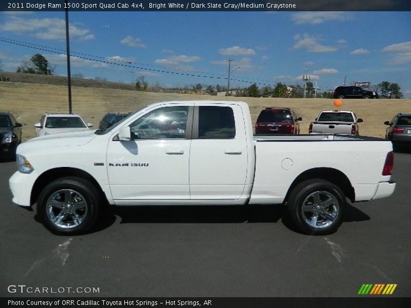 Bright White / Dark Slate Gray/Medium Graystone 2011 Dodge Ram 1500 Sport Quad Cab 4x4