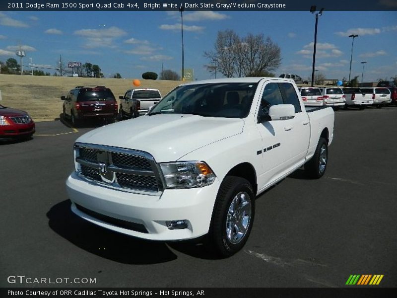 Bright White / Dark Slate Gray/Medium Graystone 2011 Dodge Ram 1500 Sport Quad Cab 4x4