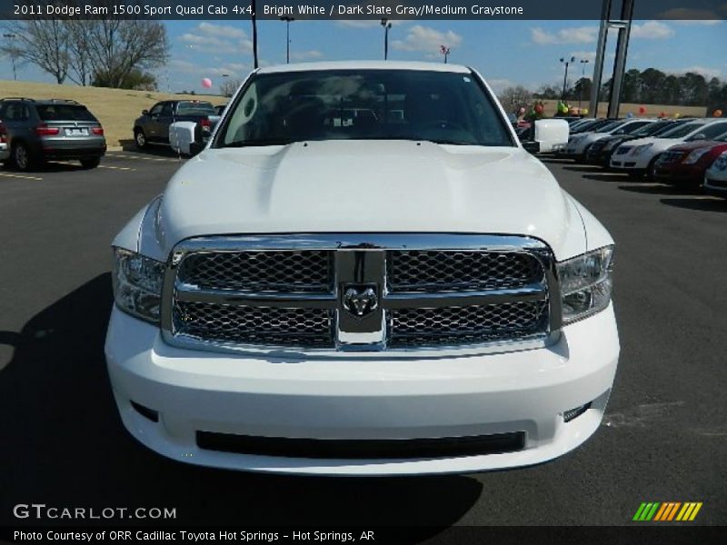Bright White / Dark Slate Gray/Medium Graystone 2011 Dodge Ram 1500 Sport Quad Cab 4x4
