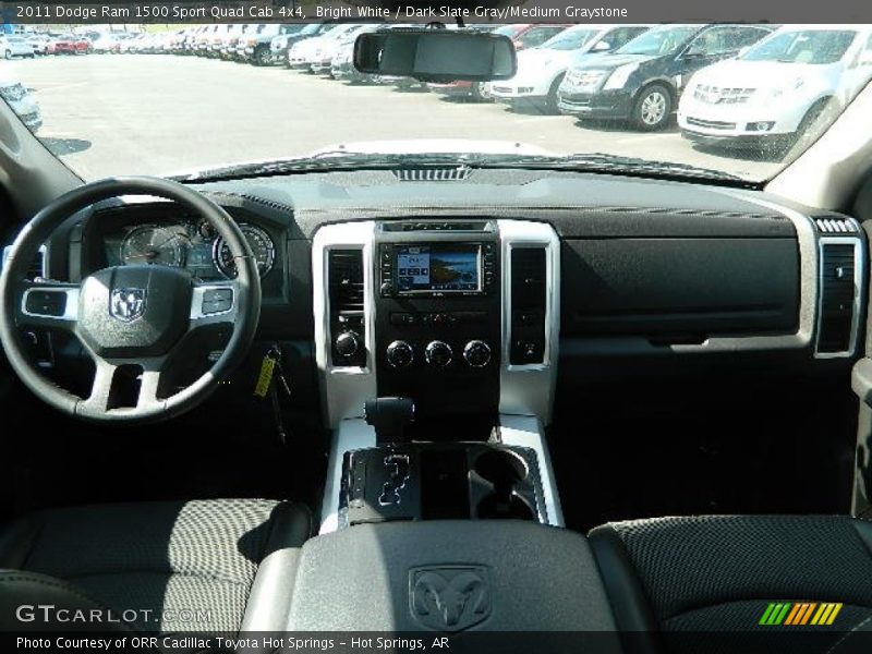 Bright White / Dark Slate Gray/Medium Graystone 2011 Dodge Ram 1500 Sport Quad Cab 4x4