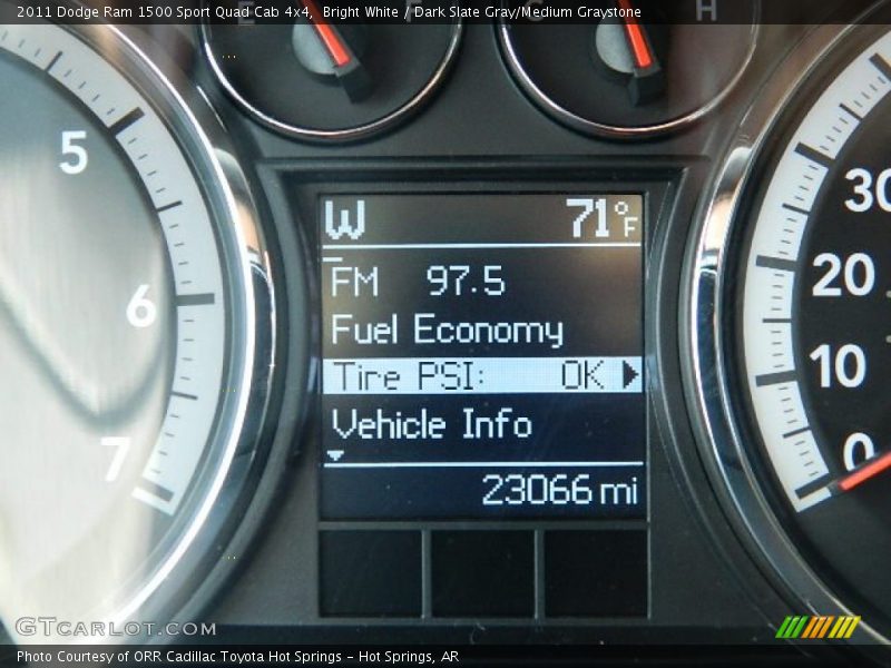 Bright White / Dark Slate Gray/Medium Graystone 2011 Dodge Ram 1500 Sport Quad Cab 4x4