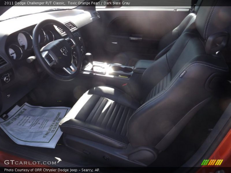 Toxic Orange Pearl / Dark Slate Gray 2011 Dodge Challenger R/T Classic