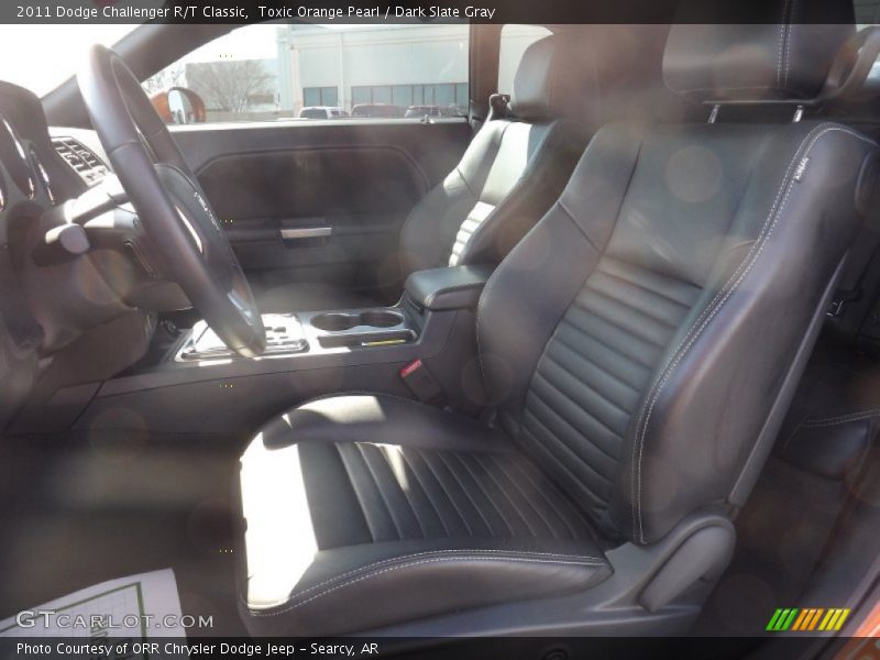 Toxic Orange Pearl / Dark Slate Gray 2011 Dodge Challenger R/T Classic