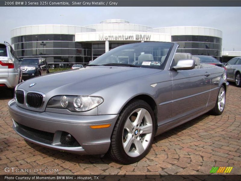 Silver Grey Metallic / Grey 2006 BMW 3 Series 325i Convertible