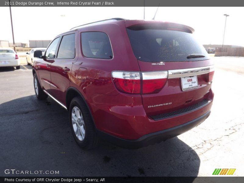 Inferno Red Crystal Pearl / Black 2011 Dodge Durango Crew