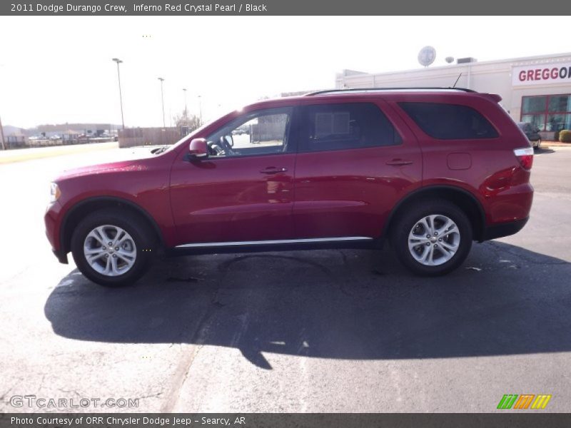 Inferno Red Crystal Pearl / Black 2011 Dodge Durango Crew