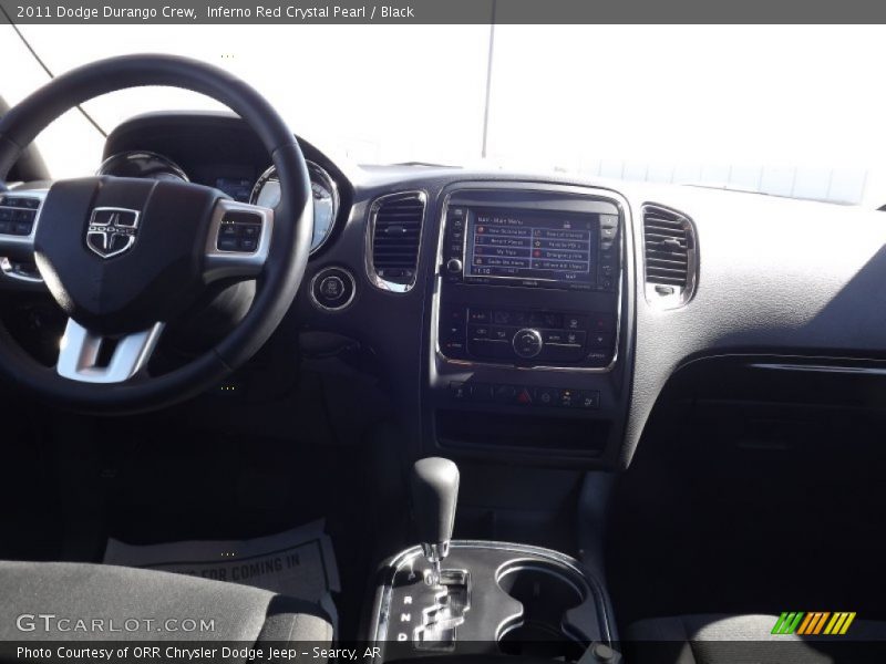 Inferno Red Crystal Pearl / Black 2011 Dodge Durango Crew