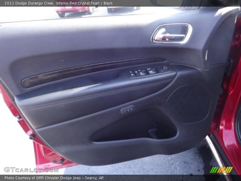 Inferno Red Crystal Pearl / Black 2011 Dodge Durango Crew
