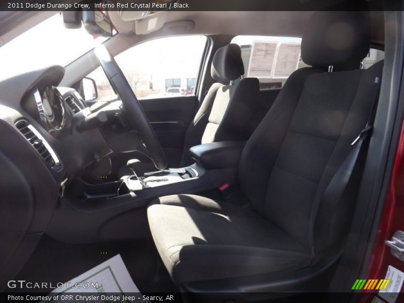 Inferno Red Crystal Pearl / Black 2011 Dodge Durango Crew