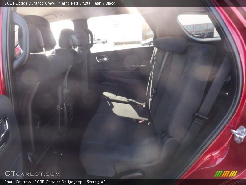 Inferno Red Crystal Pearl / Black 2011 Dodge Durango Crew