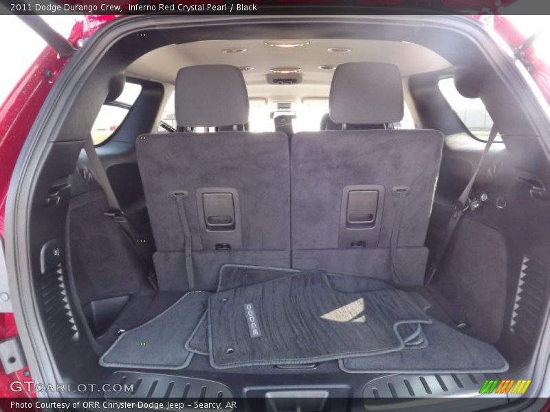 Inferno Red Crystal Pearl / Black 2011 Dodge Durango Crew