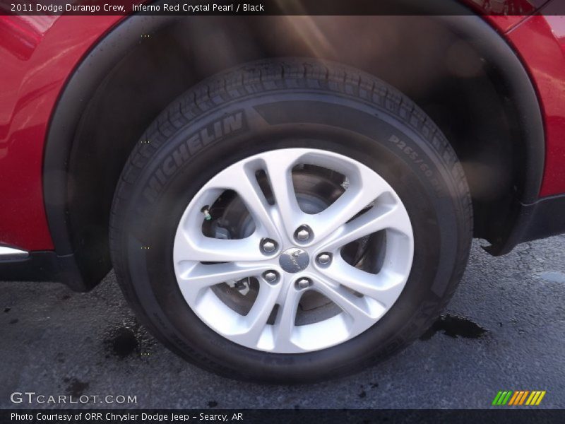 Inferno Red Crystal Pearl / Black 2011 Dodge Durango Crew