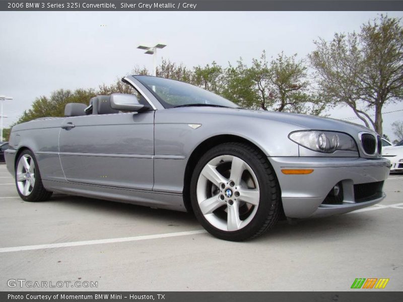 Silver Grey Metallic / Grey 2006 BMW 3 Series 325i Convertible