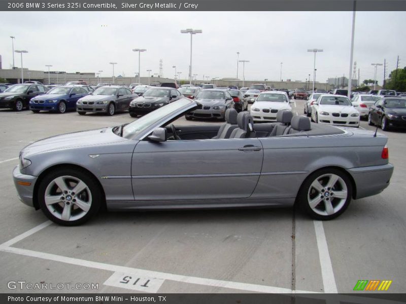 Silver Grey Metallic / Grey 2006 BMW 3 Series 325i Convertible