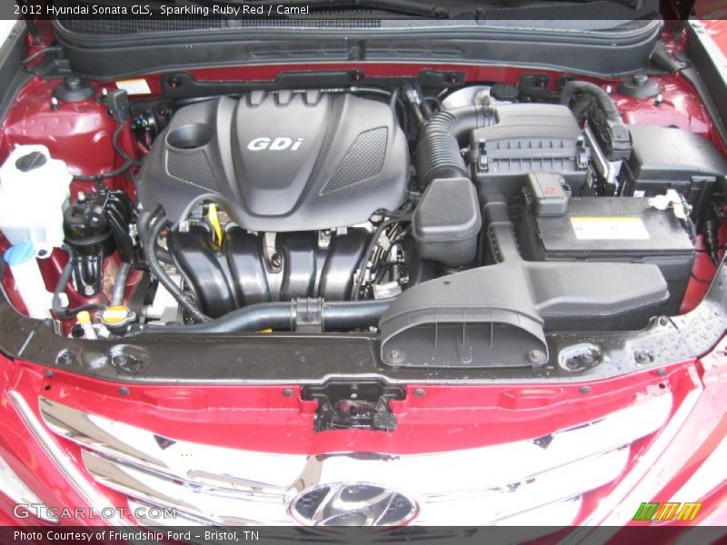 Sparkling Ruby Red / Camel 2012 Hyundai Sonata GLS