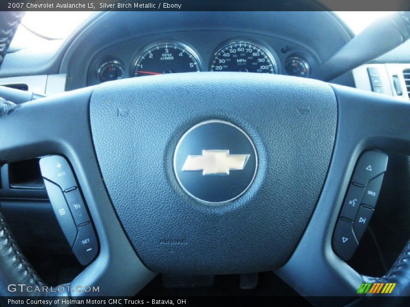 Silver Birch Metallic / Ebony 2007 Chevrolet Avalanche LS