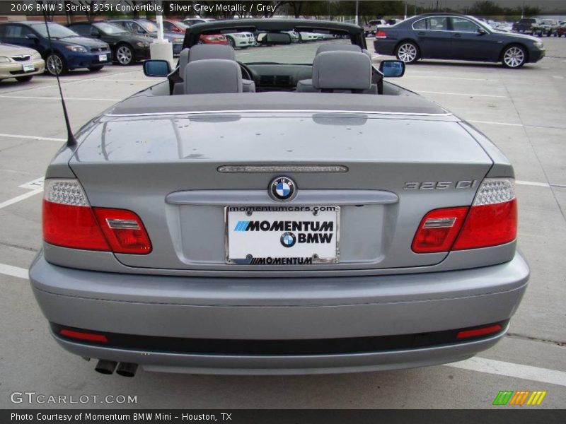 Silver Grey Metallic / Grey 2006 BMW 3 Series 325i Convertible
