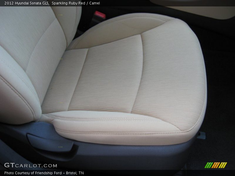 Sparkling Ruby Red / Camel 2012 Hyundai Sonata GLS
