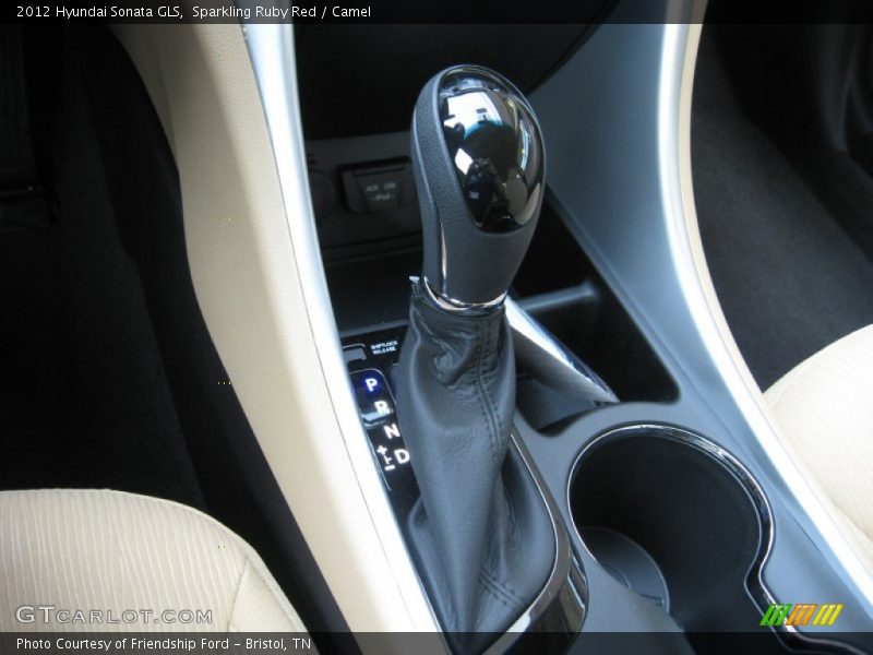 Sparkling Ruby Red / Camel 2012 Hyundai Sonata GLS