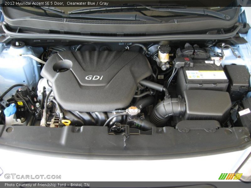 Clearwater Blue / Gray 2012 Hyundai Accent SE 5 Door