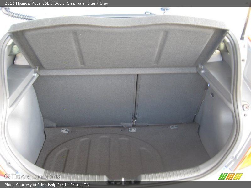 Clearwater Blue / Gray 2012 Hyundai Accent SE 5 Door