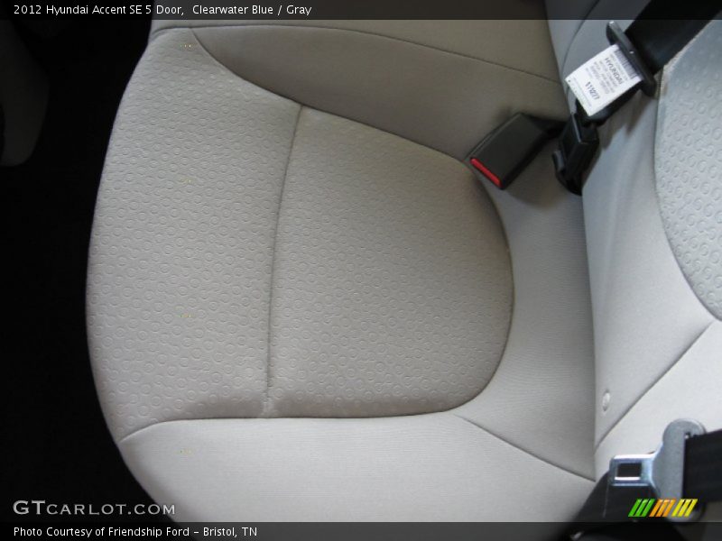 Clearwater Blue / Gray 2012 Hyundai Accent SE 5 Door