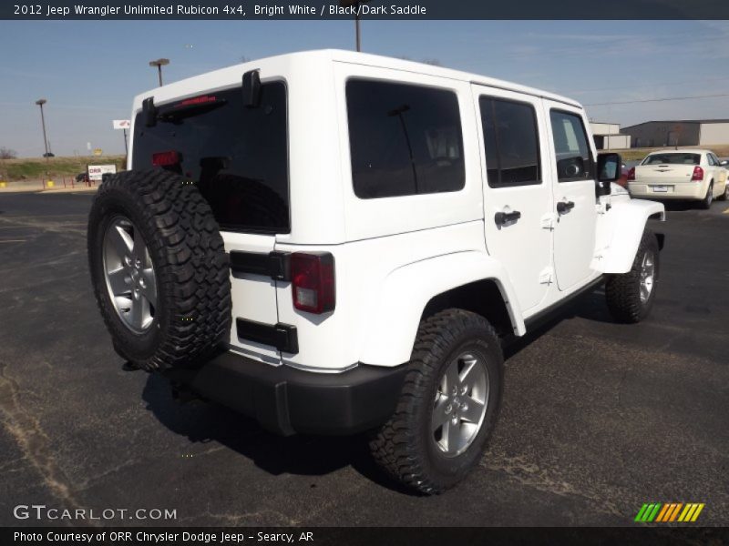 Bright White / Black/Dark Saddle 2012 Jeep Wrangler Unlimited Rubicon 4x4