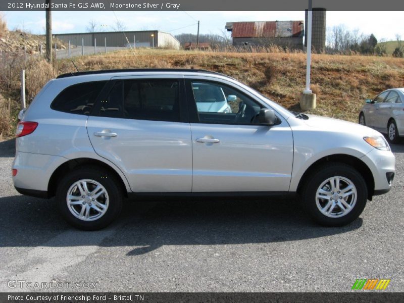 Moonstone Silver / Gray 2012 Hyundai Santa Fe GLS AWD