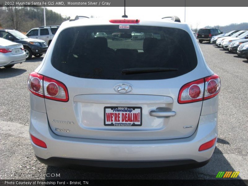 Moonstone Silver / Gray 2012 Hyundai Santa Fe GLS AWD