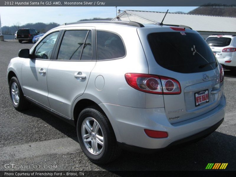 Moonstone Silver / Gray 2012 Hyundai Santa Fe GLS AWD
