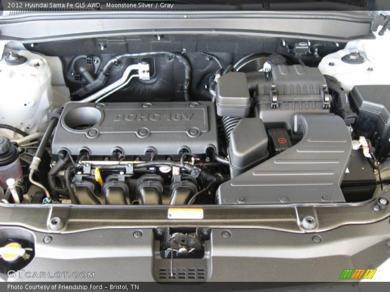 Moonstone Silver / Gray 2012 Hyundai Santa Fe GLS AWD