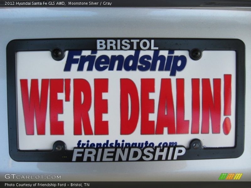 Moonstone Silver / Gray 2012 Hyundai Santa Fe GLS AWD