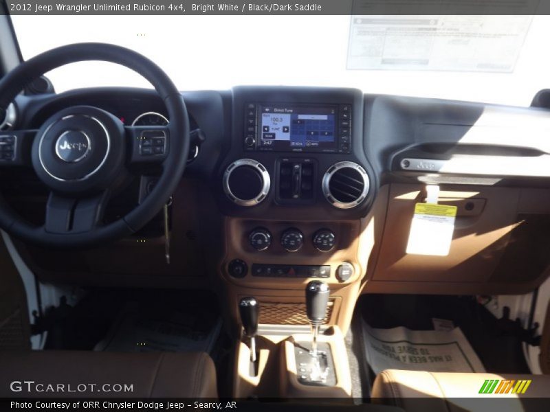 Bright White / Black/Dark Saddle 2012 Jeep Wrangler Unlimited Rubicon 4x4