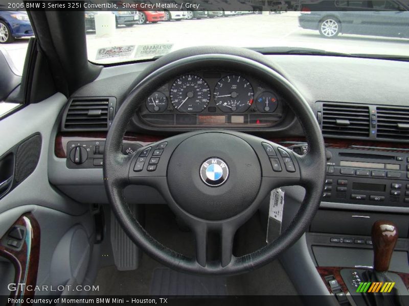 Silver Grey Metallic / Grey 2006 BMW 3 Series 325i Convertible